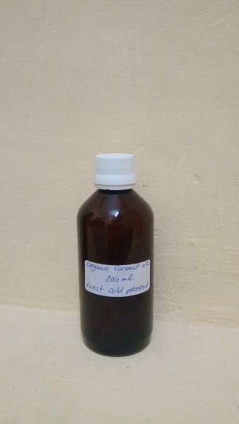 <b>EXTRA VIRGIN COCONUT OIL</b><br>GRAMIYUM - ORGANIC CULTIVATION<br>COLD PRESSED<BR>Bottle of 200 ml